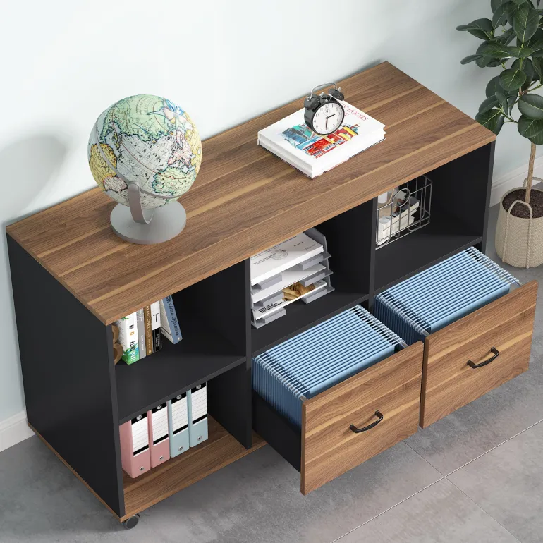 Discount Tribesigns File Cabinet, 43 inches Mobile Filing Cabinet for Letter Size