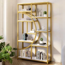 New Tribesigns Freestanding Bookshelf, 68.9