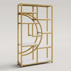 New Tribesigns Freestanding Bookshelf, 68.9