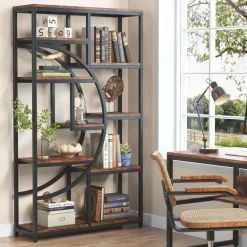 New Tribesigns Freestanding Bookshelf, 68.9