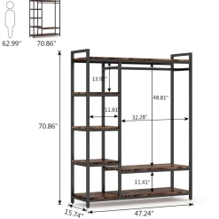 Cheap Tribesigns Freestanding Closet Organizer, Portable Garment Rack