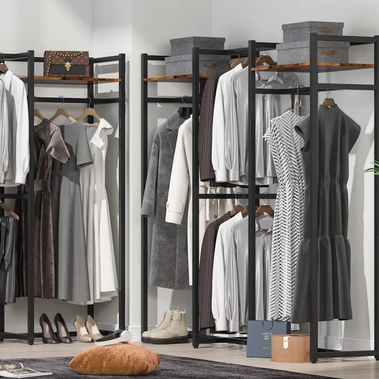 Online Tribesigns Freestanding Closet Organizer, Large Garment Clothes Rack