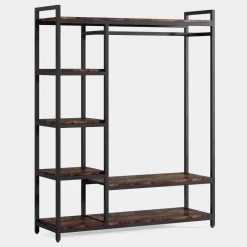 Discount Tribesigns Freestanding Closet Organizer, Garment Rack with 6 Shelves