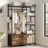 New Tribesigns Freestanding Closet Organizer, Garment Rack with 2 Fabric Drawers