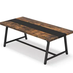 Hot Tribesigns 6FT Conference Table, 70.8” Executive Desk Office Computer Meeting Table