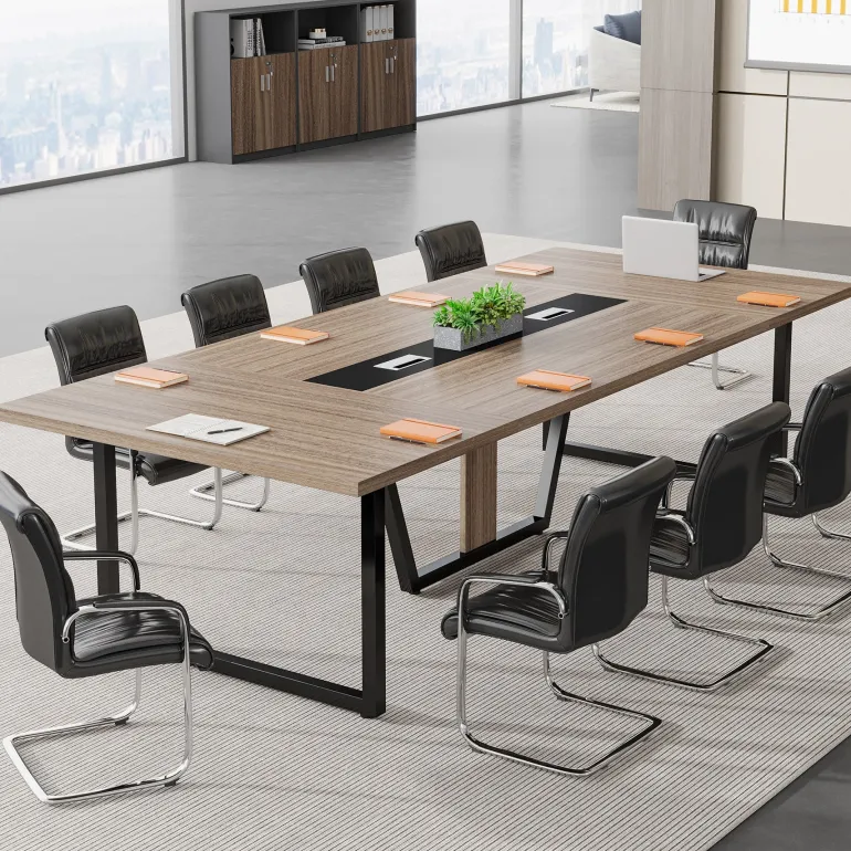 Shop Tribesigns 8FT Conference Table, 94.49" Large Meeting Table for 10 People