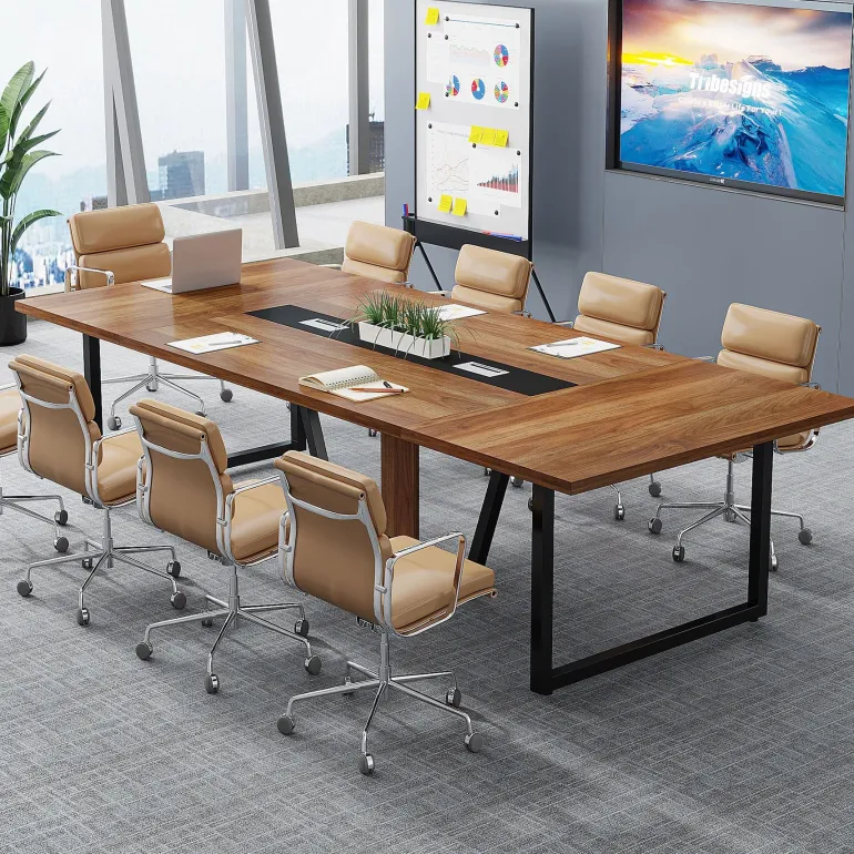 Shop Tribesigns 8FT Conference Table, 94.49" Large Meeting Table for 10 People