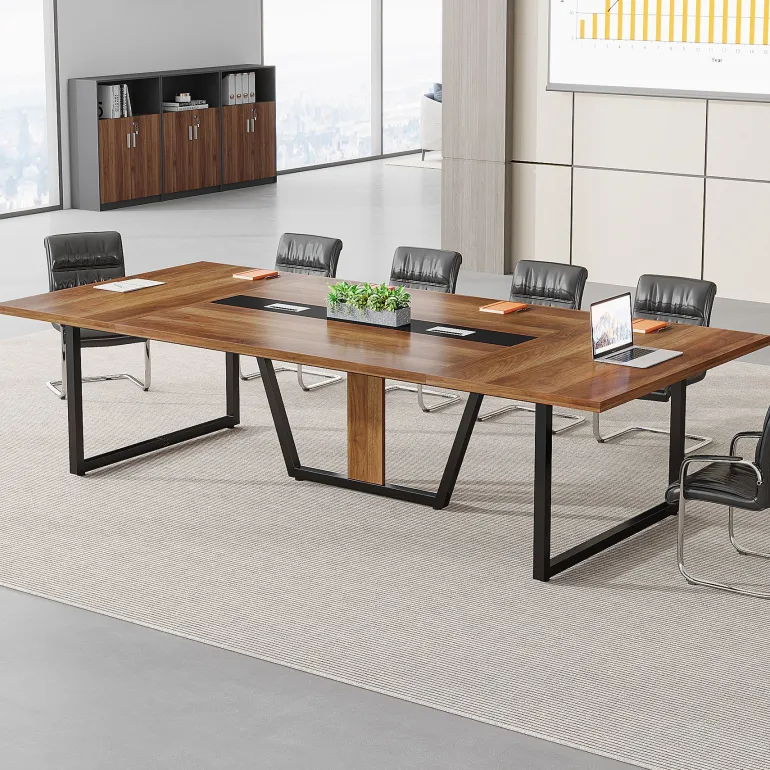 Shop Tribesigns 8FT Conference Table, 94.49" Large Meeting Table for 10 People