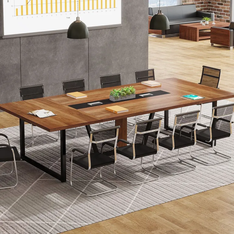 Shop Tribesigns 8FT Conference Table, 94.49" Large Meeting Table for 10 People