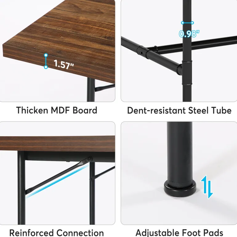 Best Sale Tribesigns 6FT Conference Table, 70.8" Rectangle Training Table Boardroom Desk