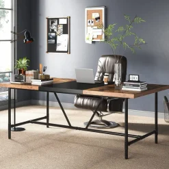 Flash Sale Tribesigns 6FT Conference Table, 70.8 x 35.4 inch Meeting Table Computer Desk