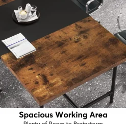 Flash Sale Tribesigns 6FT Conference Table, 70.8 x 35.4 inch Meeting Table Computer Desk
