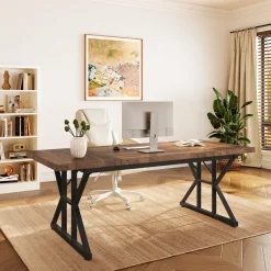 Flash Sale Tribesigns 6FT Conference Table, Rectangle Meeting Room Table Executive Desk