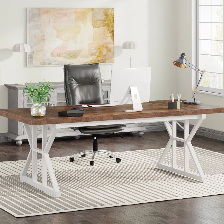 Flash Sale Tribesigns 6FT Conference Table, Rectangle Meeting Room Table Executive Desk