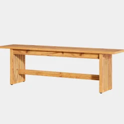 Best Tribesigns Hallway view of 59" 's Entry Bench, Farmhouse Kitchen Bench Bedroom Bed Bench.