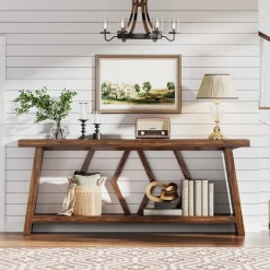 Best Tribesigns 70.9-Inch Console Sofa Table with Storage for Entryway Living Room
