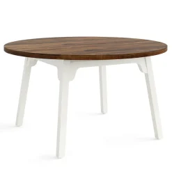 New Tribesigns 47-inch Dining Table, Round Farmhouse Kitchen Table for 4-6
