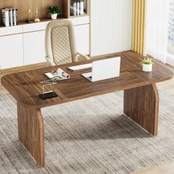 Discount Tribesigns 63-Inch Executive Desk, Rectangular Office Computer Desk Workstation