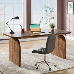 Discount Tribesigns 63-Inch Executive Desk, Rectangular Office Computer Desk Workstation