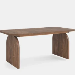 Hot Tribesigns 63-Inch Rectangular Dining Table Thick Laminated Tabletop for 4-6 Person