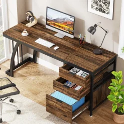 Sale Tribesigns Industrial Computer Desk, 59
