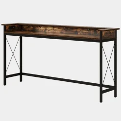 Cheap Tribesigns Industrial Console Table, 70.9" Sofa Table with Outlets and USB Ports