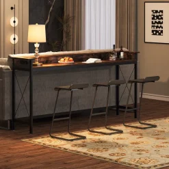 Cheap Tribesigns Industrial Console Table, 70.9