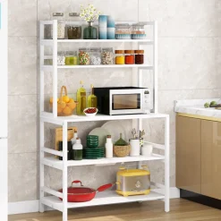 Fashion Tribesigns Industrial Kitchen Baker's Rack, 5-Tier Kitchen Utility Storage Shelf