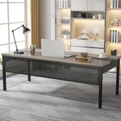 Best Sale Tribesigns Industrial L - Shaped Desk, 71