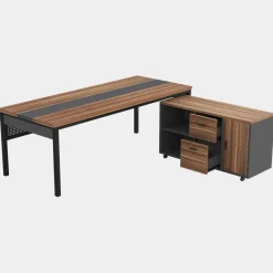 Best Sale Tribesigns Industrial L - Shaped Desk, 71