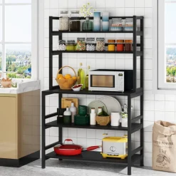 Clearance Tribesigns Kitchen Baker's Rack, 5-Tier Microwave Oven Stand with Hutch