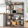 Outlet Tribesigns Kitchen Baker's Rack, 5-Tier Utility Storage Shelf with Hutch