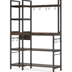 Outlet Tribesigns Kitchen Baker's Rack, 5-Tier Utility Storage Shelf with Hutch