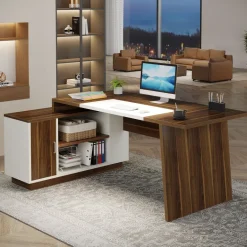 Hot Tribesigns L - Shaped Executive Desk, 70.5