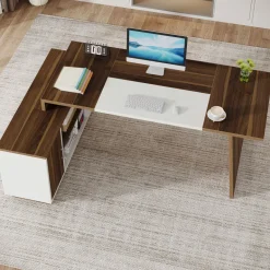 Hot Tribesigns L - Shaped Executive Desk, 70.5