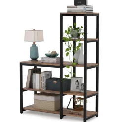 Cheap Tribesigns Ladder Bookshelf, 5-Tier Etagere Bookcase Display Rack for Home Office