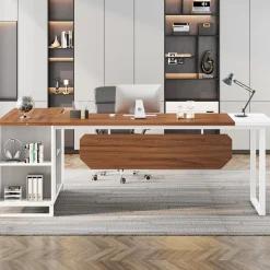 Cheap Tribesigns Large L - Shaped Desk, 70.87
