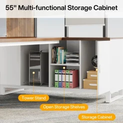 Cheap Tribesigns Large L - Shaped Desk, 70.87