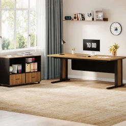 Store Tribesigns Large L - Shaped Desk, 63