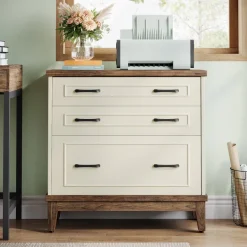 New Tribesigns Lateral File Cabinet, 3 - drawer Filing Cabinet For A4/letter/legal Size