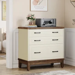 New Tribesigns Lateral File Cabinet, 3 - drawer Filing Cabinet For A4/letter/legal Size