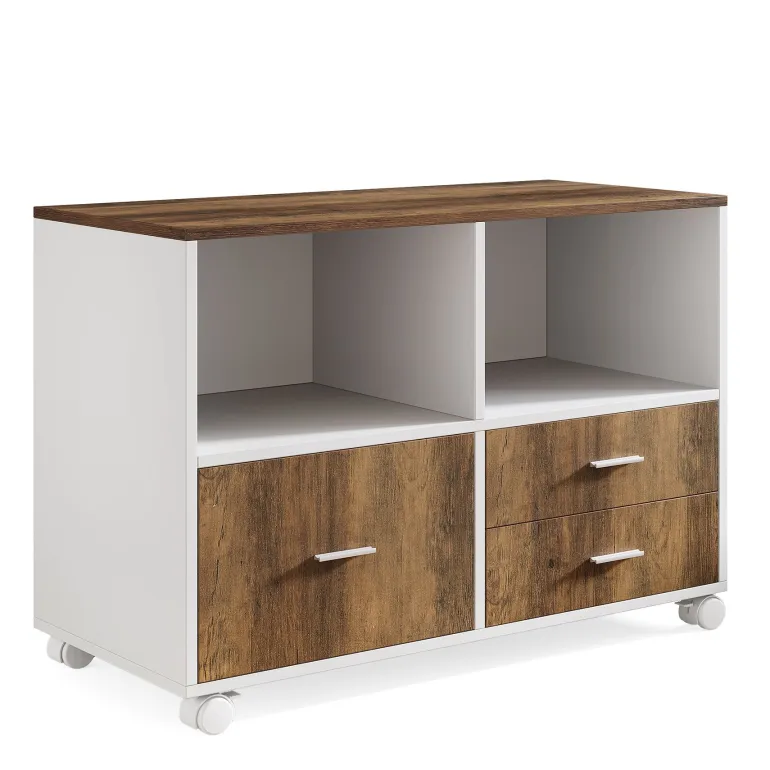 Outlet Tribesigns Lockable File Cabinet Printer Stand with Drawers & Caster