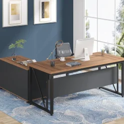 Discount Tribesigns L-Shaped Desk, 55