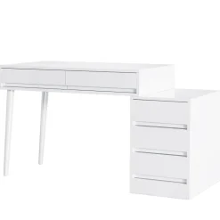 Best Tribesigns Modern Computer Desk Home Office Desk with 5 Storage Drawers