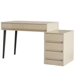 Best Tribesigns Modern Computer Desk Home Office Desk with 5 Storage Drawers