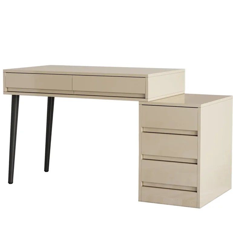Best Tribesigns Modern Computer Desk Home Office Desk with 5 Storage Drawers