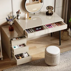 Best Tribesigns Modern Computer Desk Home Office Desk with 5 Storage Drawers