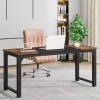 New Tribesigns Modern Computer Desk, Industrial Style Desk Computer Workstation
