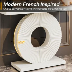 Clearance Tribesigns Modern Console Table 40