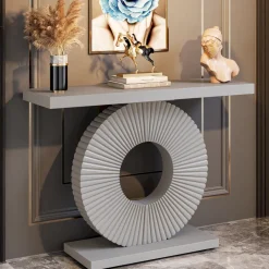 Clearance Tribesigns Modern Console Table 40